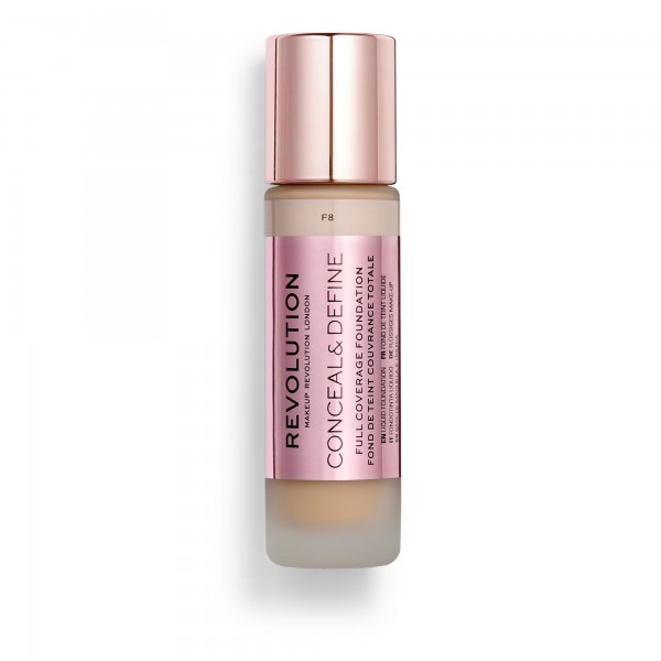 Revolution Conceal & Define Ultra Matte Full Coverage Foundation F8