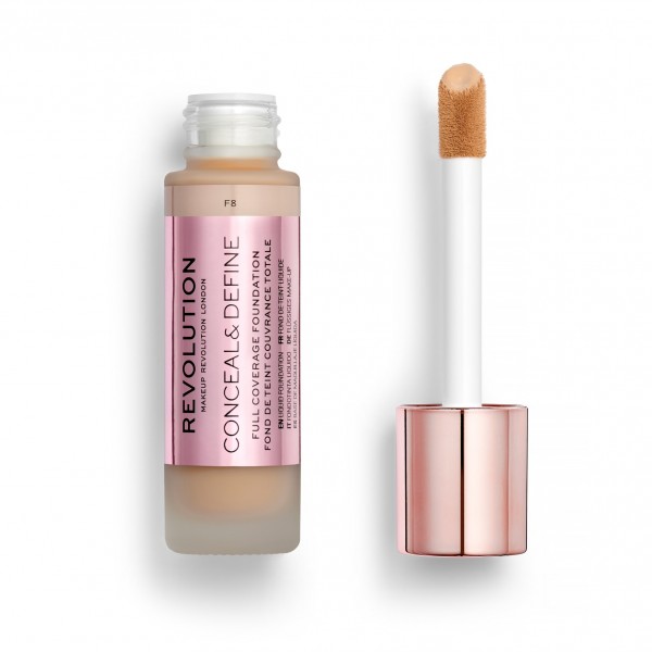 Revolution Conceal & Define Ultra Matte Full Coverage Foundation F8