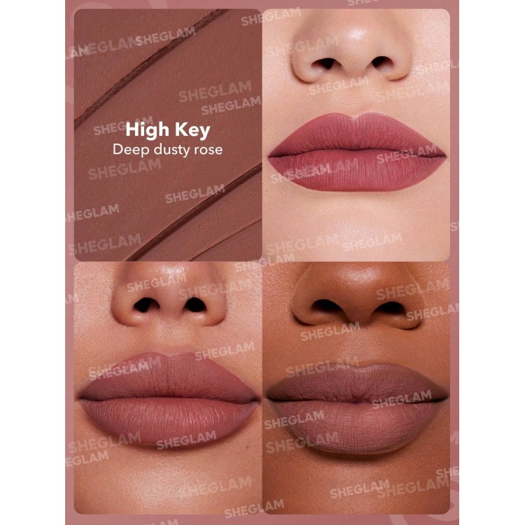 SHEGLAM Dynamatte Boom Long-Lasting Matte Lipstick- DEEP DUSTY ROSE SHEGLAM Dynamatte Boom Long-Lasting Matte Lipstick- DEEP DUSTY ROSE