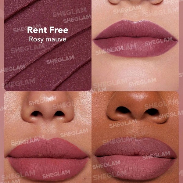 SHEGLAM Dynamatte Boom Long-Lasting Matte Lipstick- rosy mauve