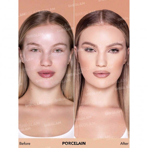 SHEGLAM Complexion Pro Long Lasting Breathable Matte Foundation- PORCELAIN