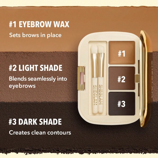 Full-Filled Eyebrow Palette-101 Dark Brown