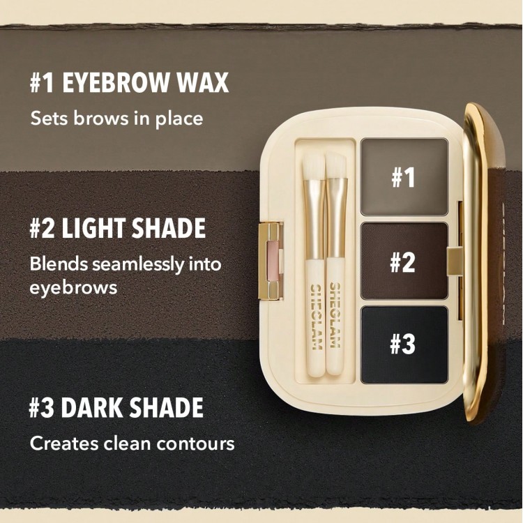 Full-Filled Eyebrow Palette-102 Ash Brown