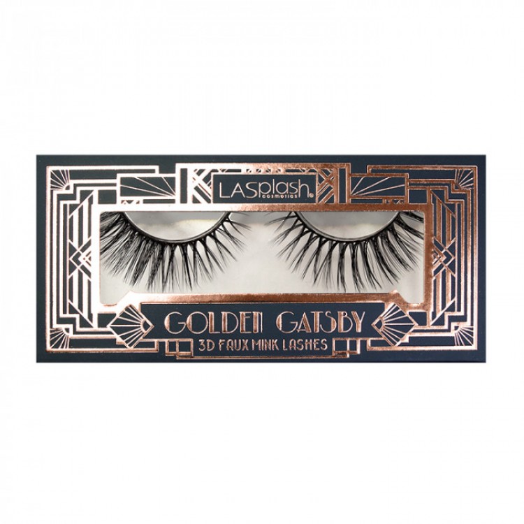 GOLDEN GATSBY 3D FAUX MINK EYELASHES GOLDEN GATSBY 3D FAUX MINK EYELASHES