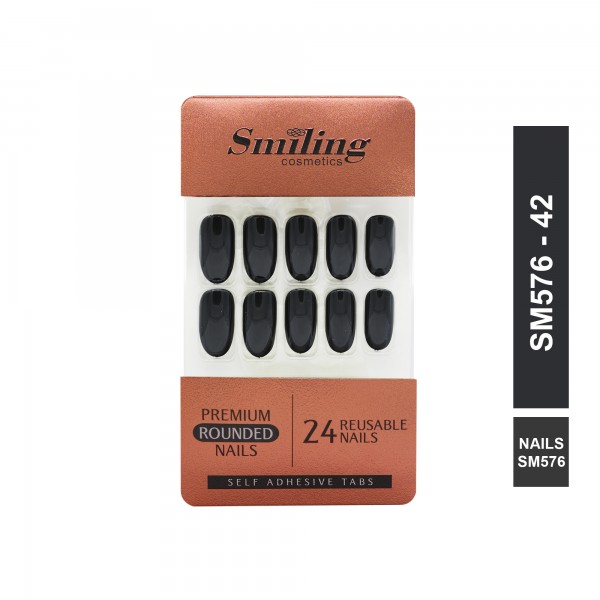 SMILING PREMIUM ROUNDED NAILS- SELF ADHESIVE