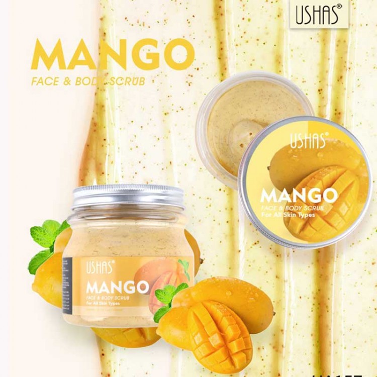 USHAS FACE AND BODY SCRUB- MANGO