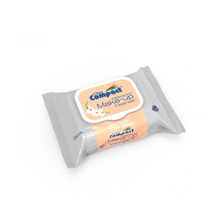 Ultra Compact Waterproof Make-Up Remover Wipes